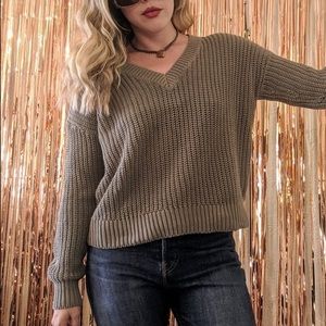 VICTORIA'S SECRET PINK CABLE KNIT SWEATER
